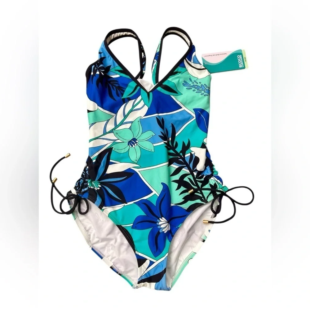 Coco Reef Shapewear one piece swimsuit Sz 10/34C NWT , 016 - Picture 4 of 5